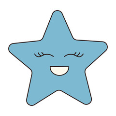 Groovy star character. Retro hippie psychedelic clipart.