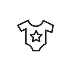 Baby Dress Clothes Outline Icon