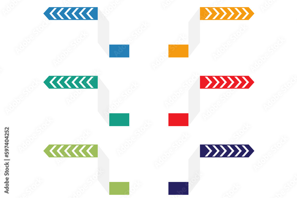 Poster infographic business template options icon object element