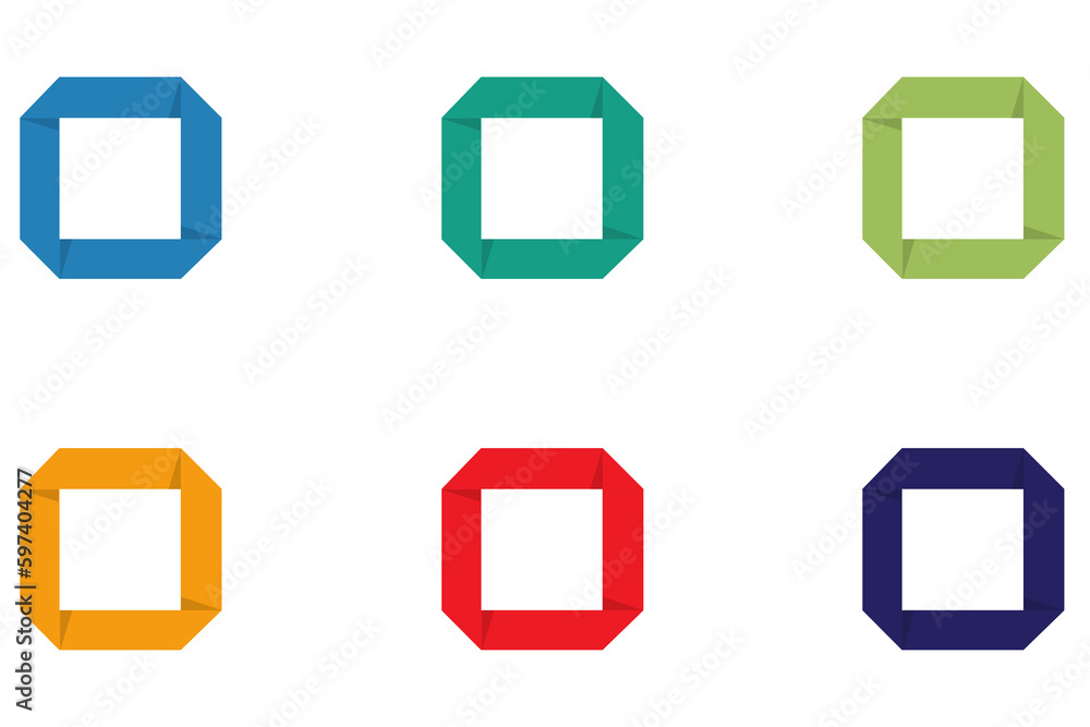 Poster infographic business template options icon object element