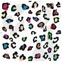 Leopard hair and fur pattern vector graphic. decorative background. Big cat fur patterns.