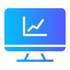data analytics gradient icon