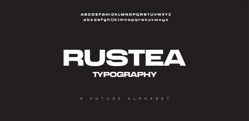 Luxurious awesome alphabet font modern sans serif typography