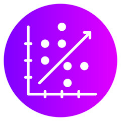 correlation gradient icon