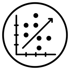correlation glyph icon