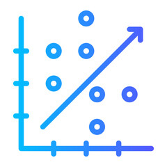 correlation gradient icon