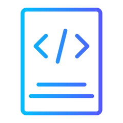 coding gradient icon