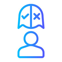 decision gradient icon