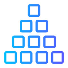 unstructured data gradient icon