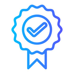 quality assurance gradient icon