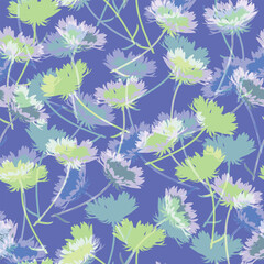 seamless mixed multicolour flowers pattern  background for fashion fabric