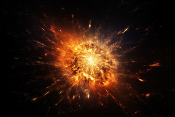 Big bang star sun explosion of fire