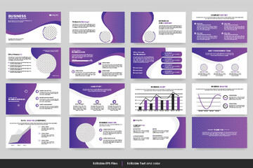 Project proposal  presentation template design or business presentation slide  design