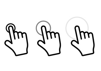 POINTEUR CURSEUR MAIN DOIGT - animation vecteur 