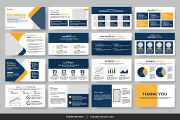 Business presentation template  and  Business presentation slide template design