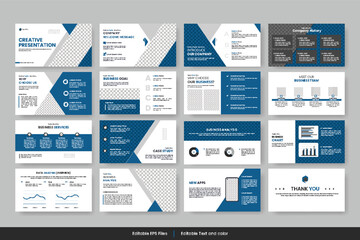 Business presentation template  and  Business presentation slide template design