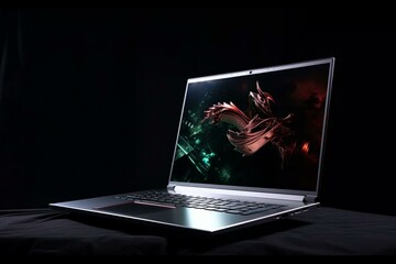 AI generated gaming laptop. Generative AI