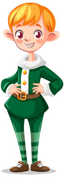 Elf cartoon Christmas character