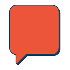 Retro bubble text bubble icon