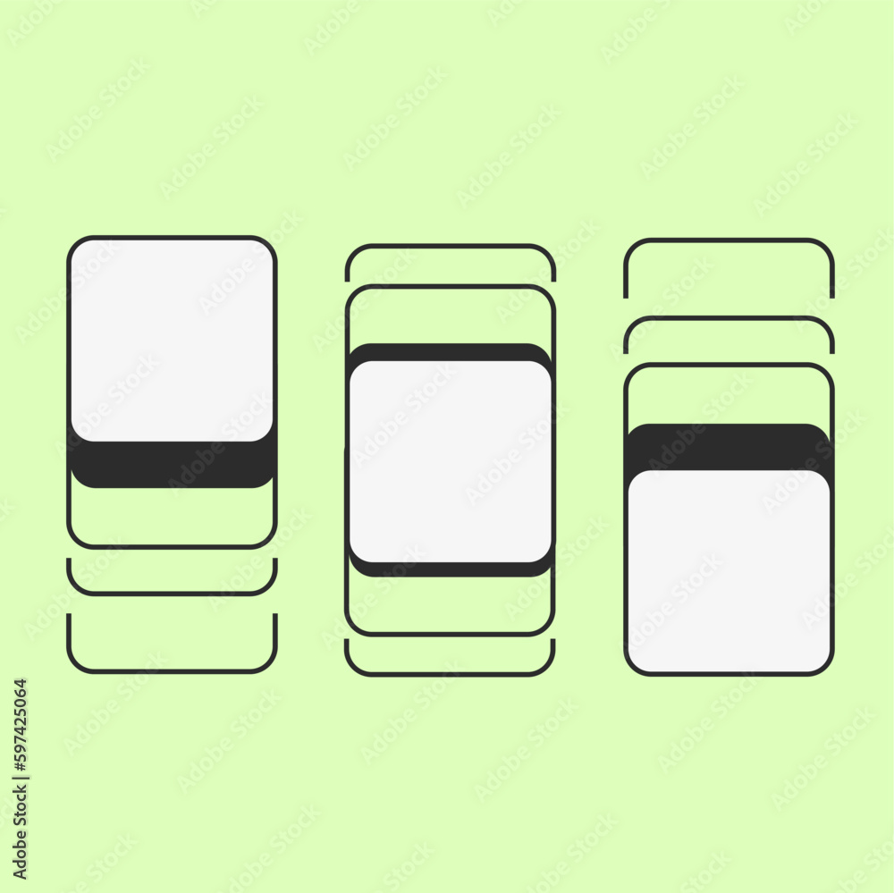 Poster variant of simple motion graphic block, green background