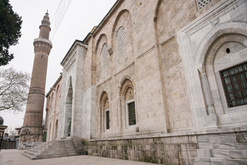 Fototapeta na wymiar Grand Mosque of Bursa, Ulu Camii in Bursa, Turkiye