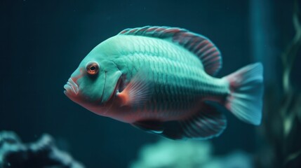 Fototapeta premium aquarium parrot fish