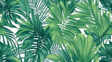 palm leaves background