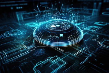 Abstract Business digital transformation innovative