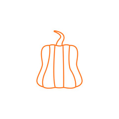 Pumpkin icon vector. Halloween illustration sign. zucchini symbol or logo.