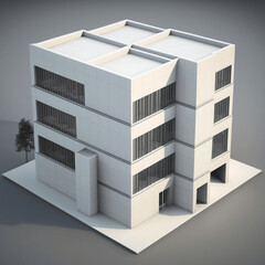 Building 3d, 3d modeling, cad, construction, building visualization, Generative Ai