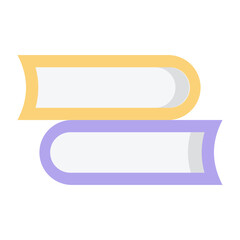 Fototapeta premium Books Flat Icon