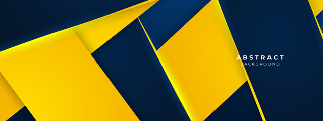 Modern abstract blue and yellow element design background