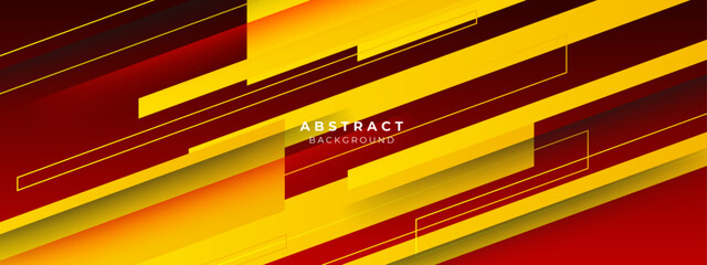 Modern abstract red and yellow element design background