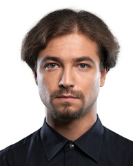 Fototapeta premium Portrait of a Man with Blank Expression