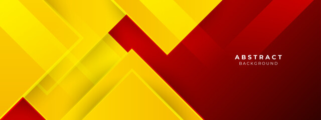 Modern abstract red and yellow element design background