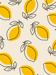 Doodle Background Citrus 02