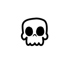 cartoon skull icons