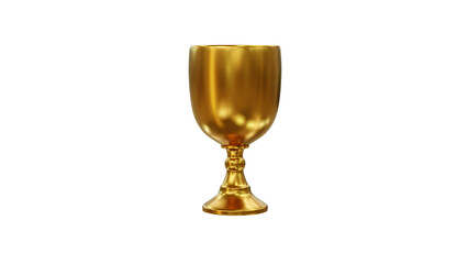 golden cup 3D rendering