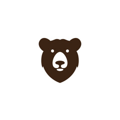 bear head vector illustration for icon,symbol or logo. bear template logo