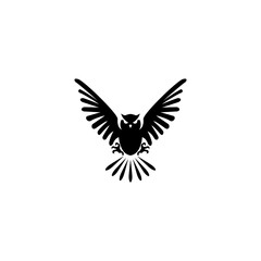 owl vector illustration for an icon,symbol or logo. owl template logo