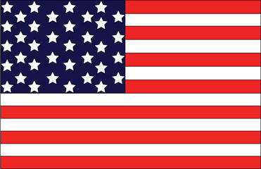 Obraz premium American Flag Fit On Screen Svg file / USA Flag