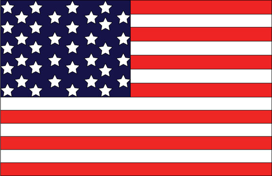 American Flag Fit On Screen Svg file / USA Flag