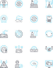 Technological Workshop linear icons set. Innovation, Creativity, Coding, Robotics, Design, Digital, Prototyping line vector and concept signs. Engineering,IT,Hardware outline illustrations