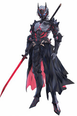 Obraz premium バーサーカーの男性キャラクターの全身イラスト(AI generated image)