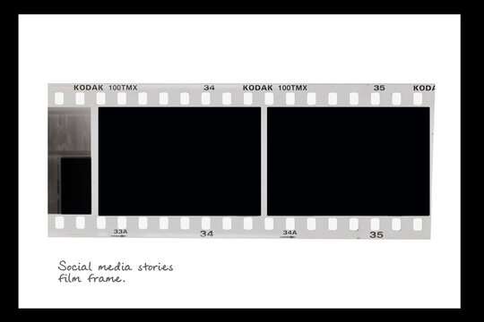Bangkok, Thailand - December 23, 2021 film collections frame.Kodak black and white Films.