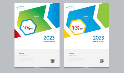 Cover design for annual report and business catalog, magazine, flyer or booklet. Brochure template layout. A4 cover vector EPS-10