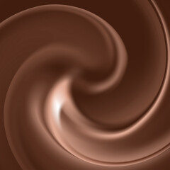 Hot Liquid Chocolate Abstract Background Illustration