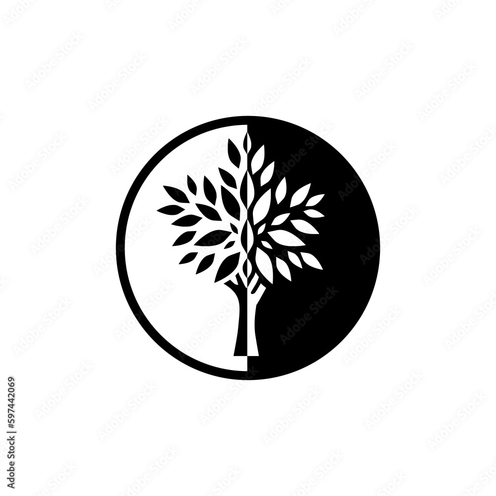 Poster tree of life icon isolated on transparent background