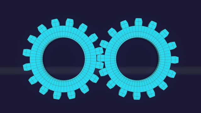 Zahnrad, Drehung, Teamarbeit, Mechanismus, Fortschritt, Entwicklung, 3D, Arbeit, Motorik, hellblau, grau