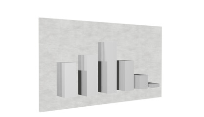 "Translucent Trends: Clear 3D Graph for Your Sales Performance"
